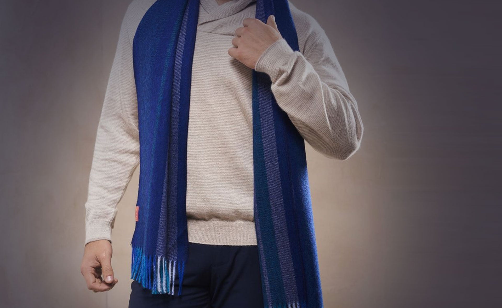 Blue Scarf for Men