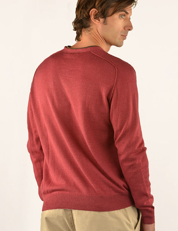 V Neck Alpaca Polo